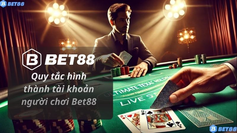 Quy tắc hình thành tài khoản người chơi Bet88