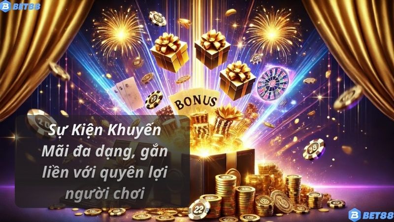 Sự Kiện Khuyến Mãi đa dạng, gắn liền với quyên lợi người chơi